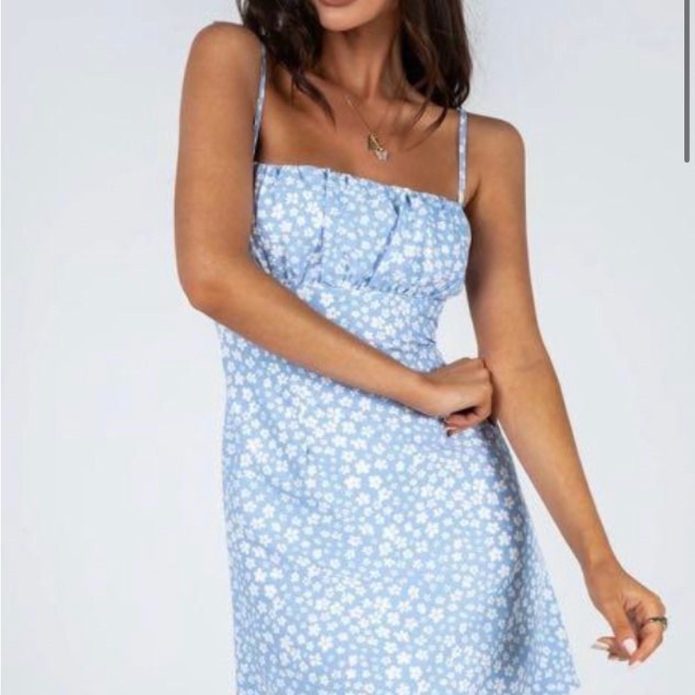 Tallie Mini Dress Blue - Picture 2 of 4